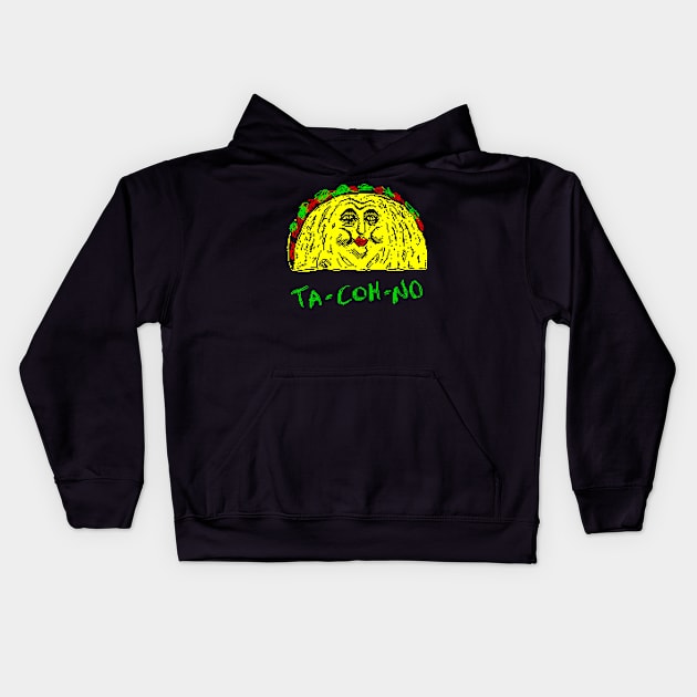 Happy Taco Kids Hoodie by washburnillustration